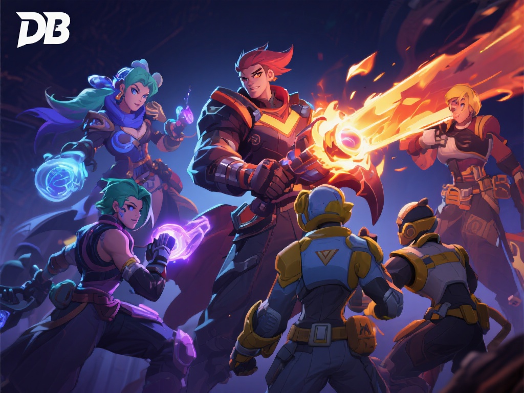 DB电竞的玩法核心在于团队协作。所有角色各司其职，